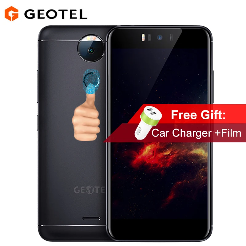 4G смартфон geotel Amigo телефон 5 2 дюймов Android 7 0 MTK6753 Восьмиядерный 3 ГБ ОЗУ 32 Гб ПЗУ 13мп