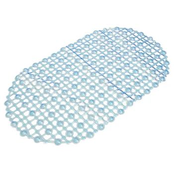 

Hot PVC Strong Non Slip Bathroom Bath Floor Shower Tub Mat Massage Pad Suction Cup blue