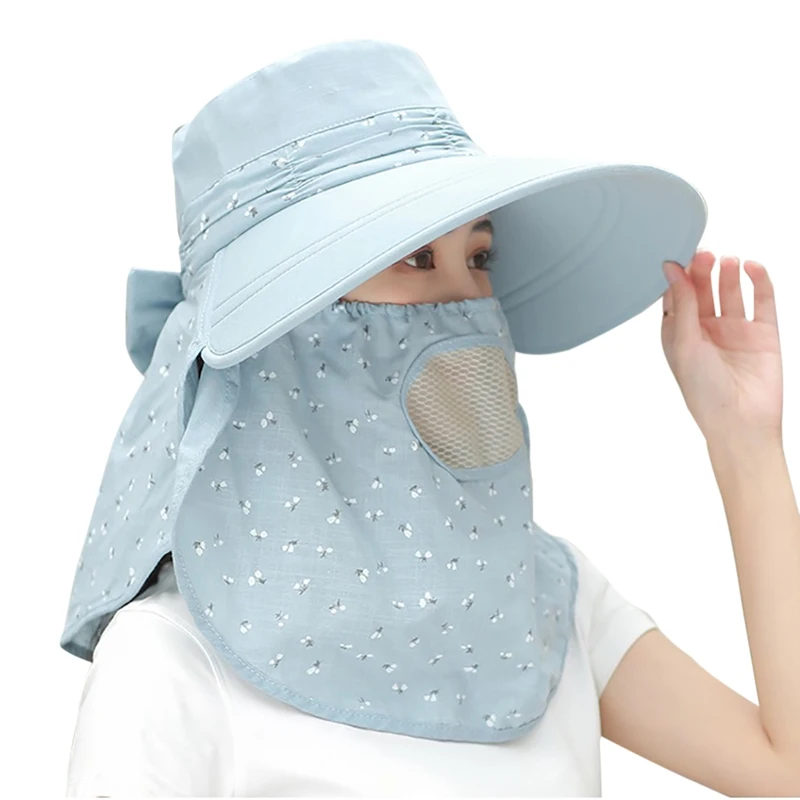 

Women Flap Cap Wide Brim Foldable Detachable Neck Cover Portable Quick Drying Sunshade Sun Hat Hiking Cap