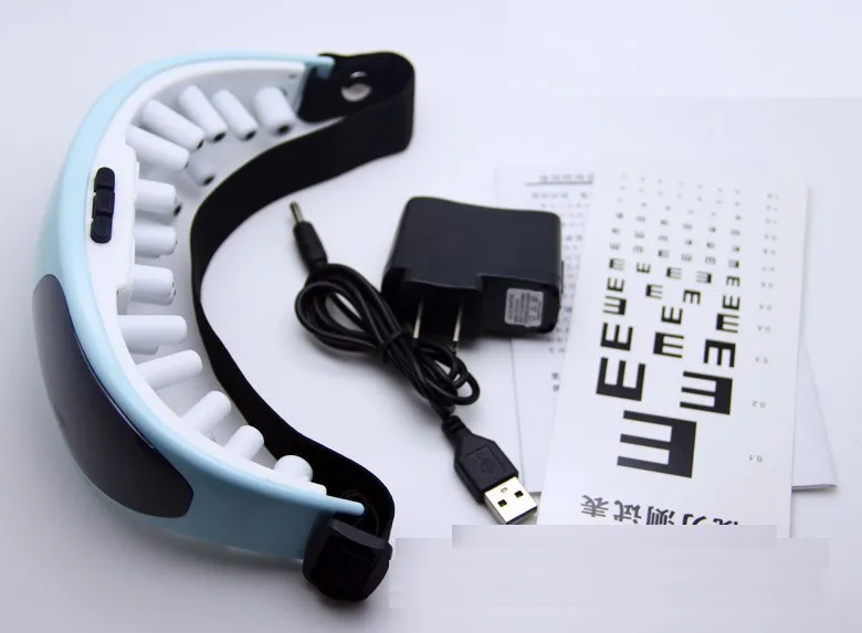 Electric Vibration Eye Massager and Relaxation Massage Glasses Myopia Health Care Instrument With USB Cable and Adapter 5
