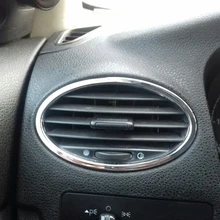 VCiiC – accessoires de voiture ABS chromé, garniture de sortie d'air, cadre de décoration, style de voiture pour Ford Focus 2 2005 – 2013
