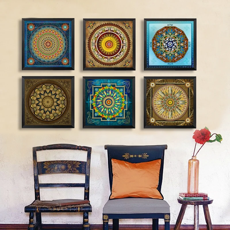 

Thang-ga Canvas Painting Chinese Style Print Poster Cuadros Art Canvas Painting Wall Pictures for Living Room Decor No Frame