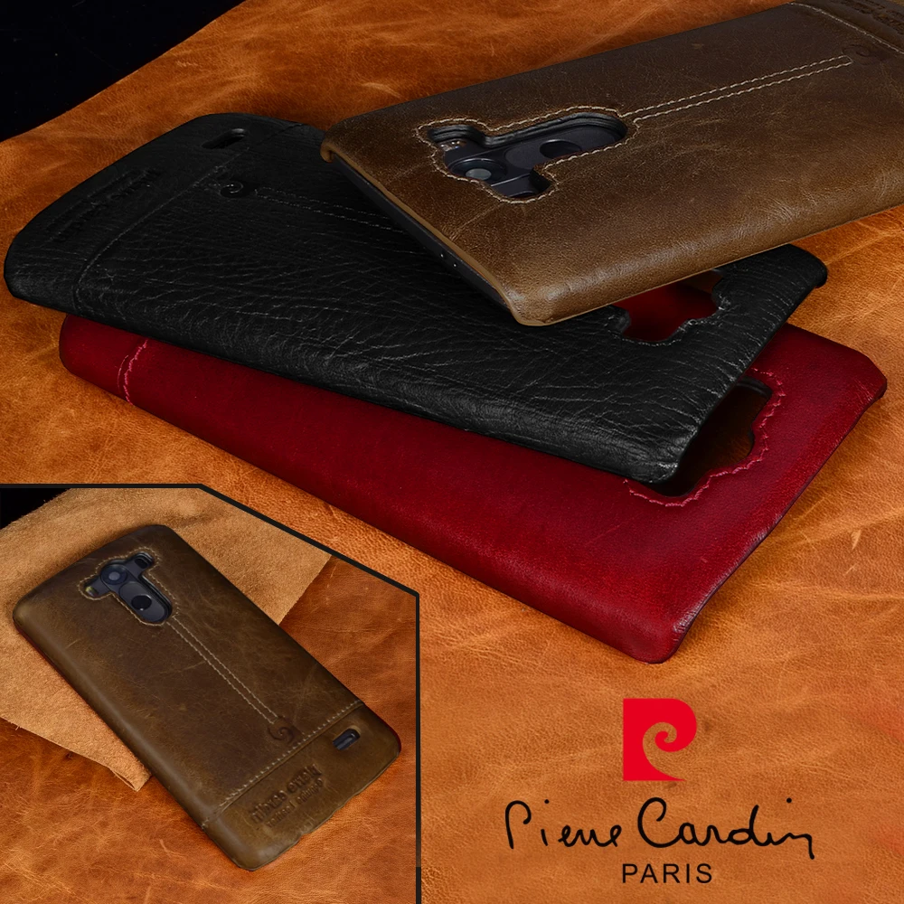 bilder für Pierre Cardin Echtes leder-kasten Für LG G4 G5 G6 V10 V20 luxury phone rückseitige abdeckung Freies verschiffen bilder für Pierre Cardin Echtes leder-kasten Für LG G4 G5 G6 V10 V20 luxury phone rückseitige abdeckung Freies verschiffen