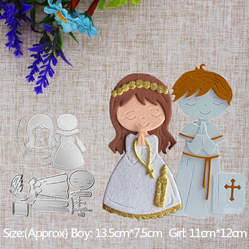 

Wedding church blessing Metal steel Cutting Dies DIY Scrap booking Photo Album Embossing paper Cards 13.5*7.5cm 11*12cm