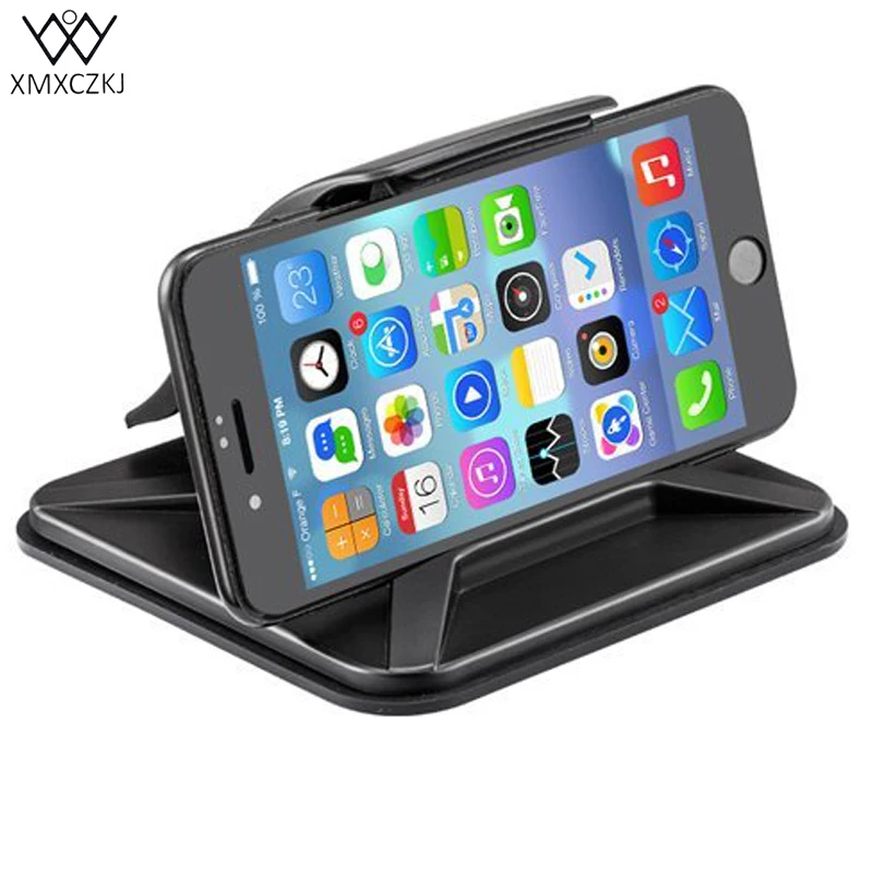 

XMXCZKJ Universal Sticky Car Holder Dashboard Desktop Mount Anti Slip mobile phone Stand For Tablet GPS With Spring Loaded Clamp