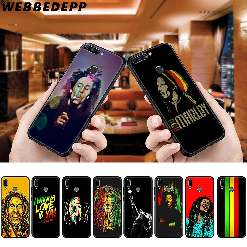 

WEBBEDEPP Bob Marley Soft Case for Huawei P8 P9 P10 P20 P30 Lite Pro P Smart Z Plus 2019 Y6 Prime 2018 2017 Lite Mini