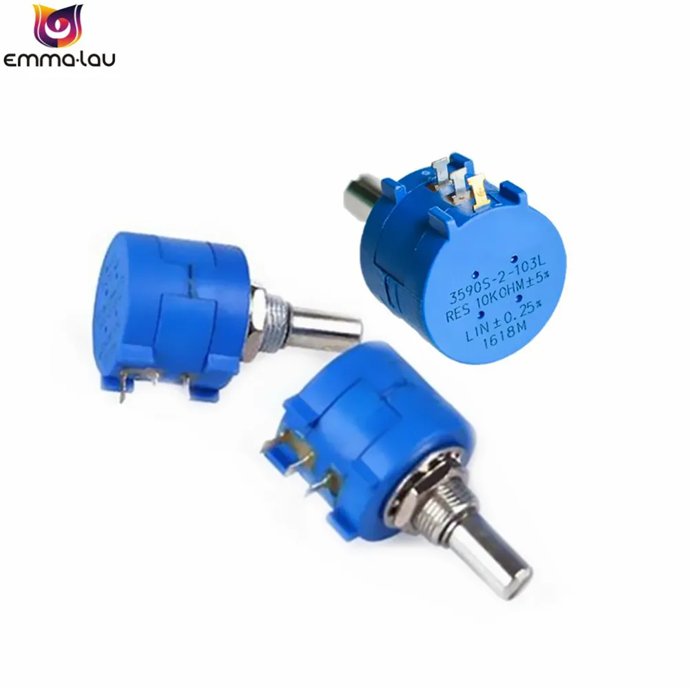 

1PCS 3590S-2-103L 3590S 10K ohm Precision Multiturn Wire Wound Potentiometer Adjustable Resistor