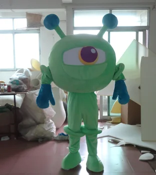 

Hot sale Adult cartoon lovely green eyes mascot costume fancy dress Christmas party costume free shipping