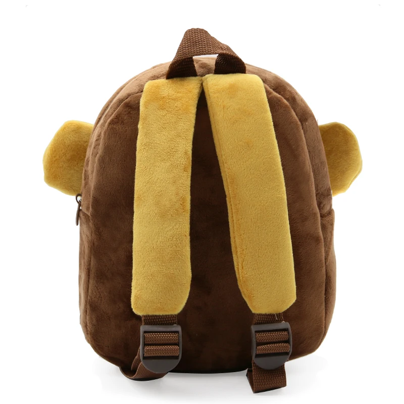 2017-Plush-Children-Backpacks-Kindergarten-Schoolbag-3D-Cartoon-Monkey-Animal-Kids-Backpack-Children-School-Bags-for