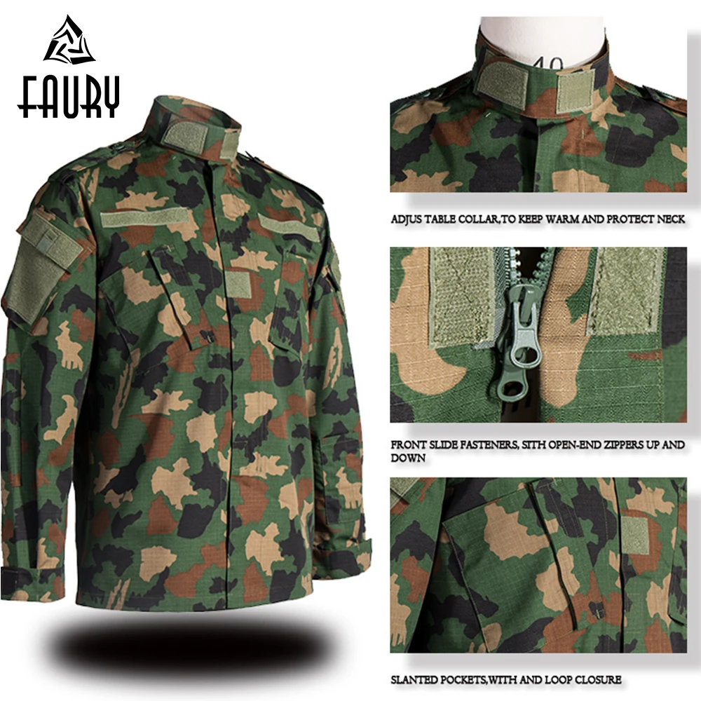 

Military Tactical Uniform ACU Jungle Camouflage Suit Army Combat Uniform Jacket+Pant Men's Combat Clothing Military Uniform