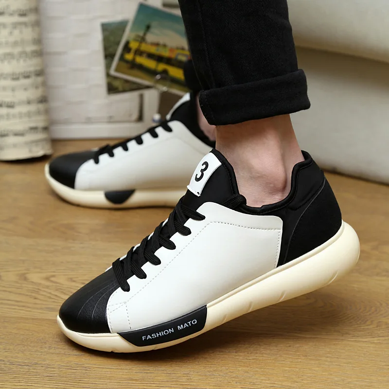 New 2015 Spring Autumn Korean Men Sports Fashion Shoes Thick Soles Men