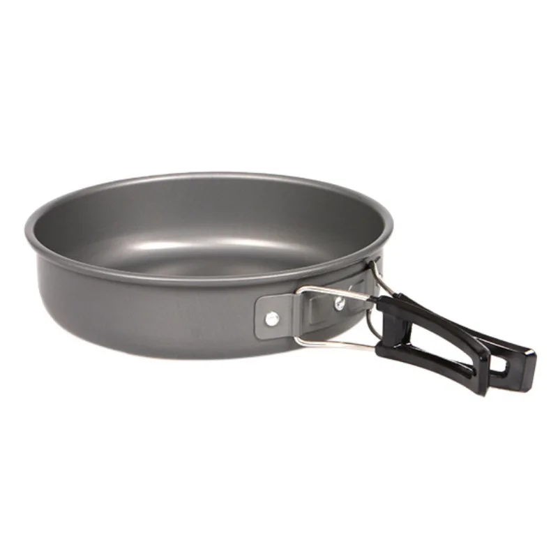 Al aire libre Camping Cooking Set 2-3 personas Portable tetera cafetera hervidor ollas y sartenes al aire libre Tablewares