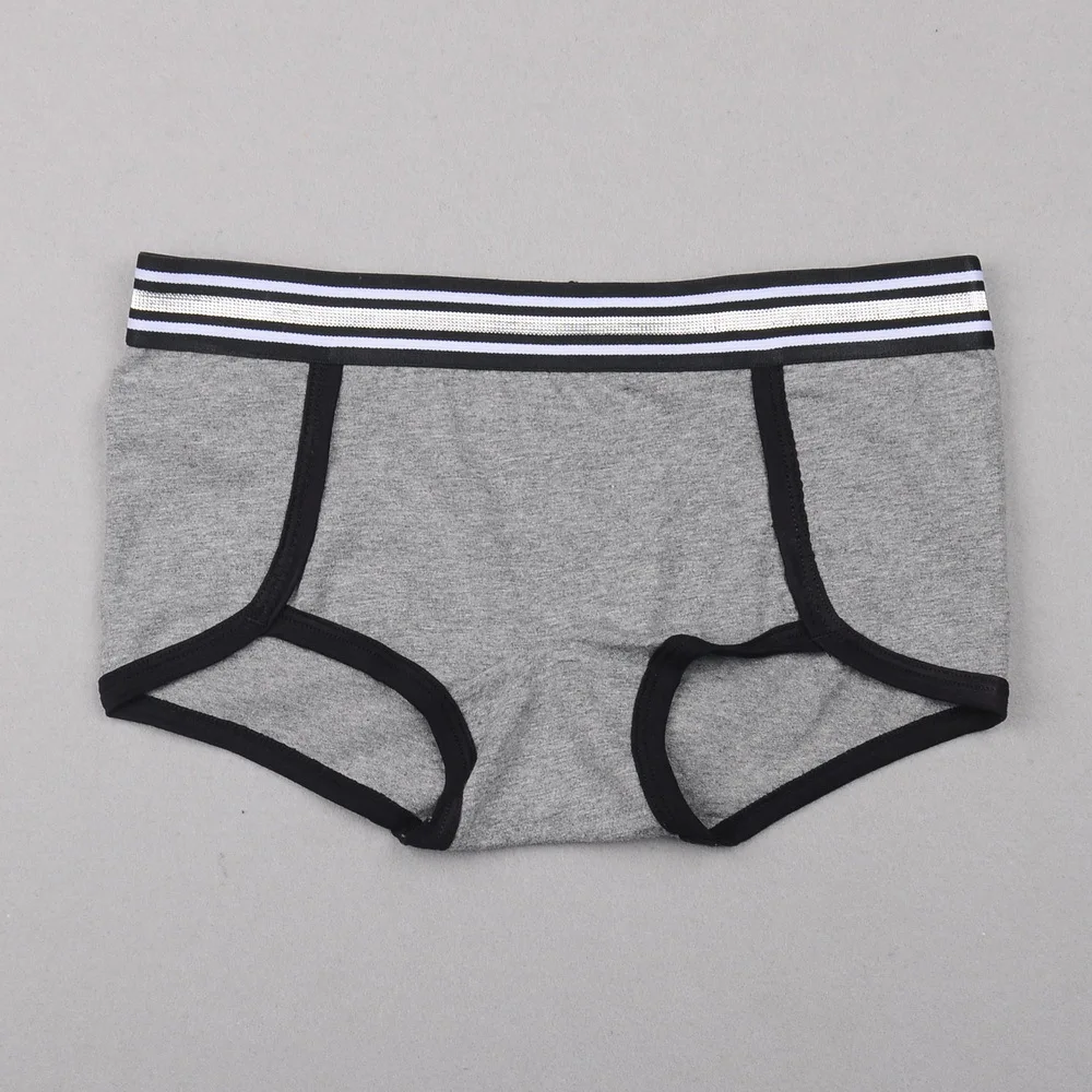 Women Pure Cotton Safety Underwear Stripes Bikini Pants Plus Size Boy Shorts Boxer Femme Briefs Panties Tanga Bragas Knickers XXL (11)