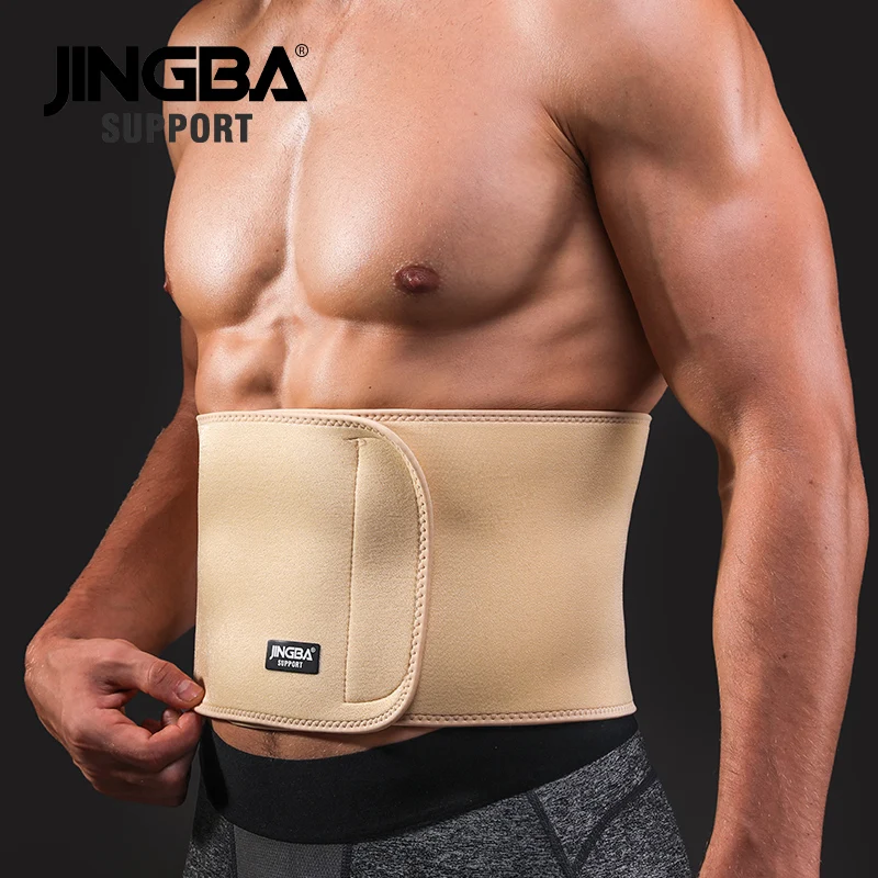 JINGBA SUPPORT Waist trimmer Slim fit Abdominal Waist sweat belt musculation abdominale Back Waist Support sport belt protective