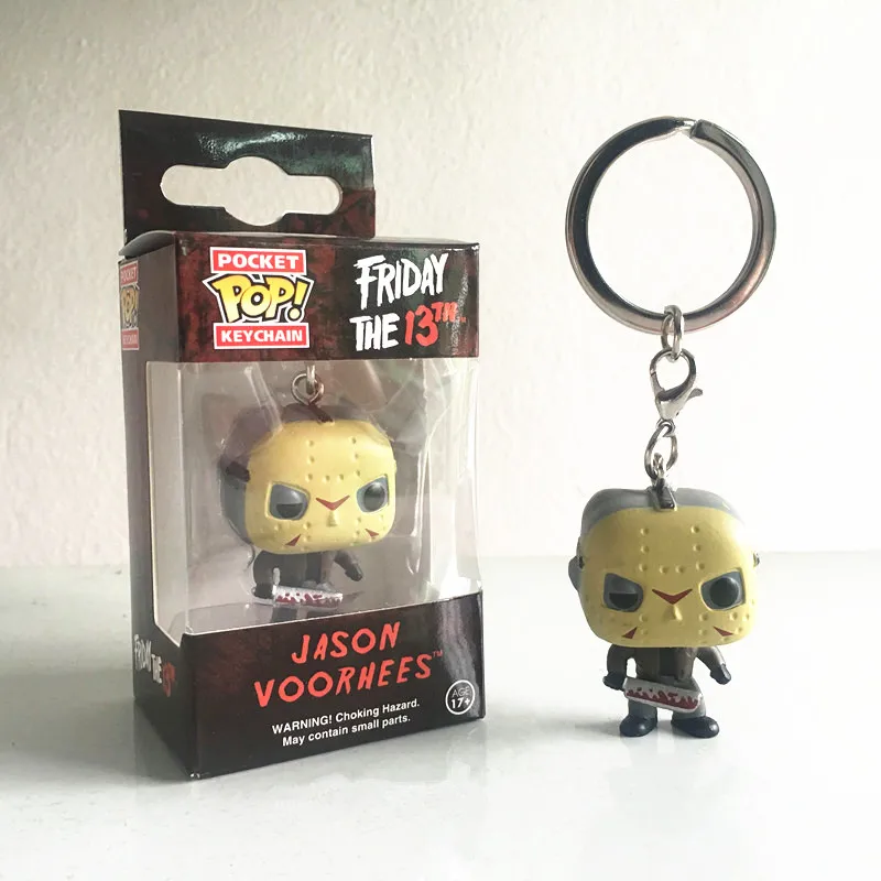 Funko POP Friday the 13th Character JASON VOORHEES Брелок фигурка модель игрушки виниловая кукла кольцо