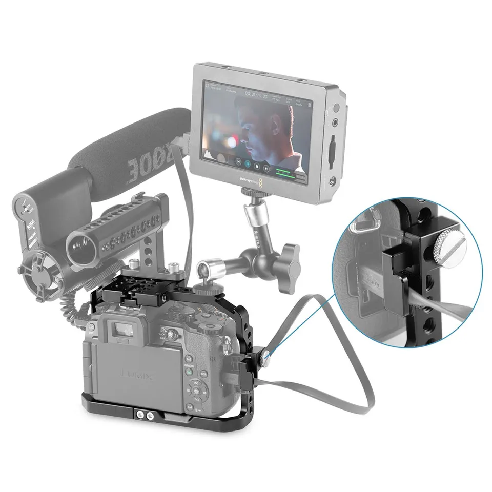 Клетка SmallRig G7 для фотоаппарата Panasonic Lumix с кабелем HDMI + Холодный башмак