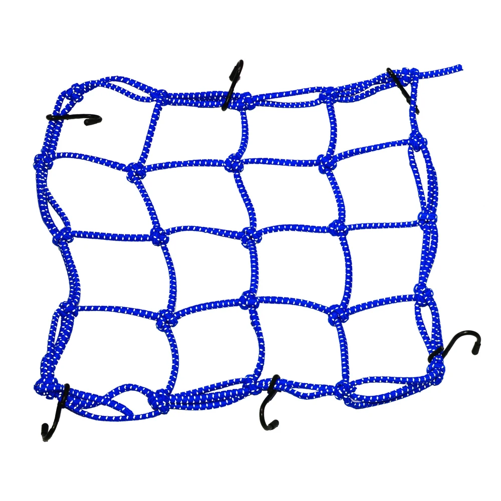 Держатель для мотоциклетного шлема Эластичный 6 крючков удерживающий 40X40 см сетчатый мешок мотоциклетная багажная сетка карго банджи веревка аксессуары