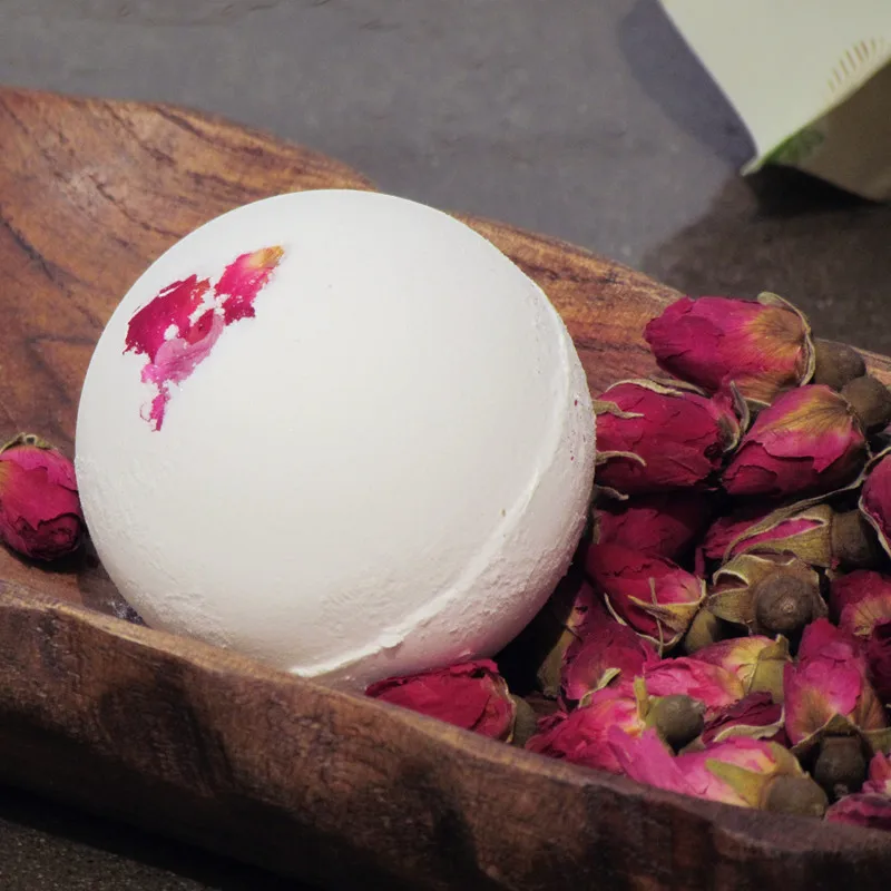 200g Bath Bombs Rose and Milk Natural Bath Bomb Skin Care Exfoliating