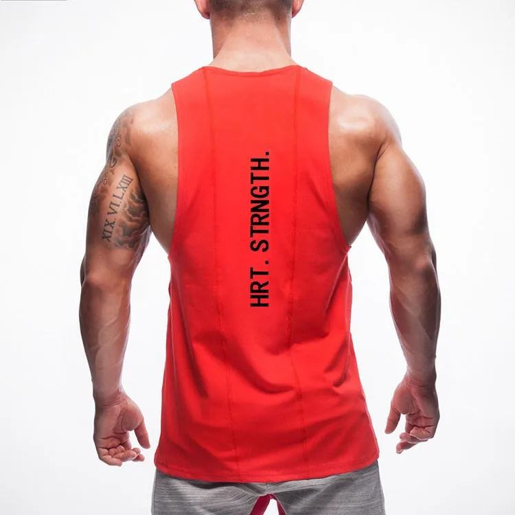 Gym Tank Top Men Sports Fitness Vest Sleeveless Undershirt GymShark Singlet Bodybuilding Stringer Muscle Men\'s Training Vests (3)