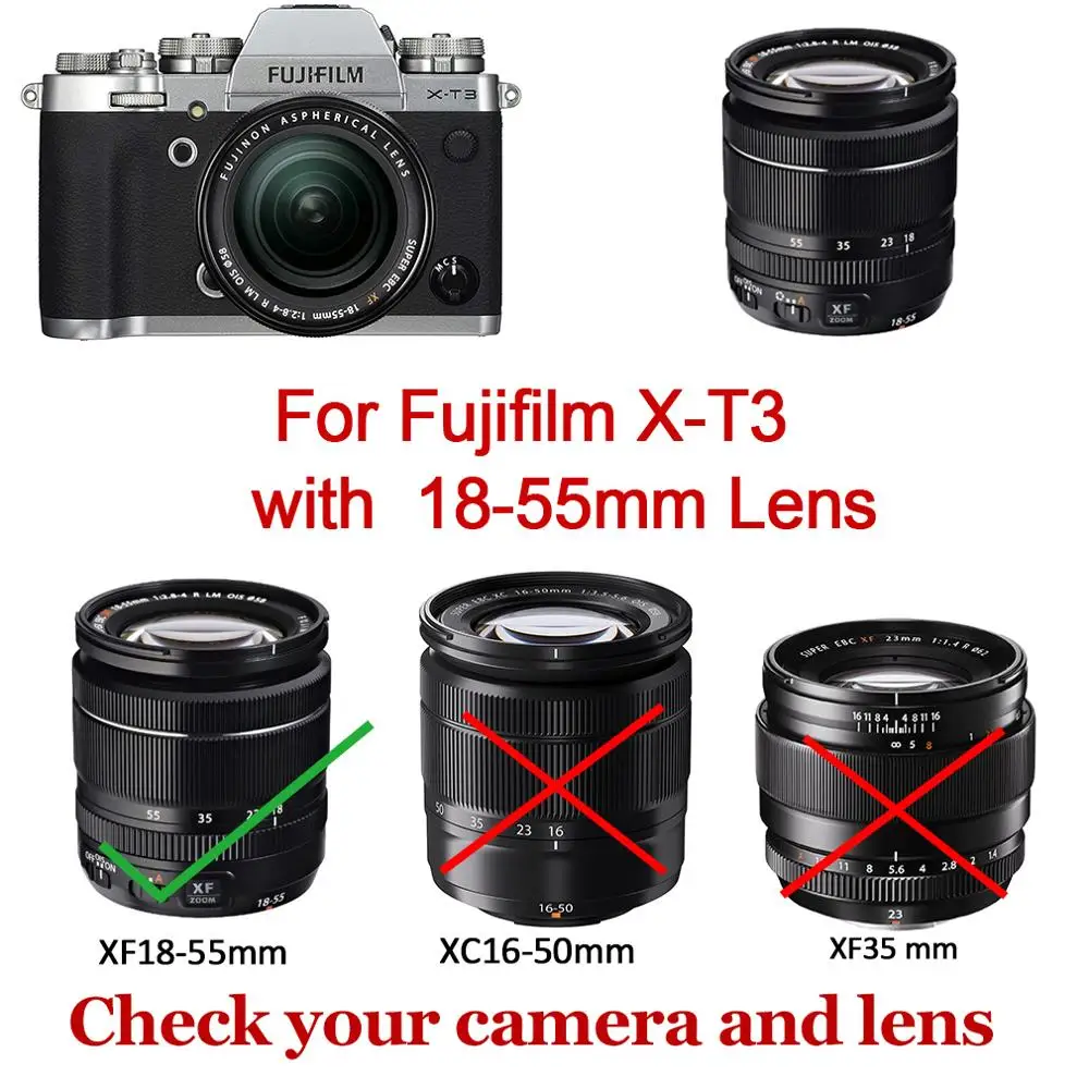 Всего тела точной из искусственной кожи чехол для цифровой камеры сумка Обложка с ремешком для Fujifilm X-T2 X-T3 XT2 XT3 с 18-55 мм