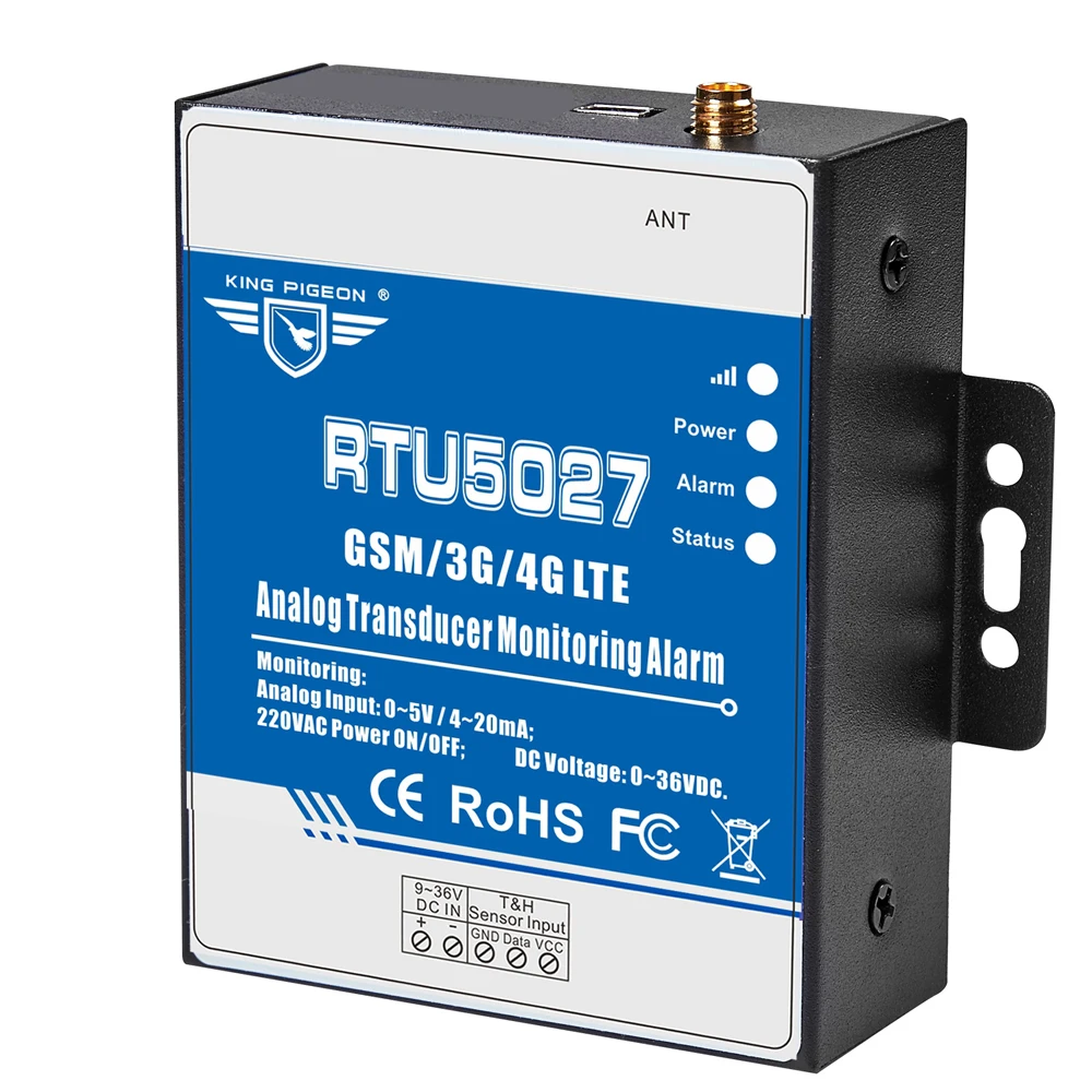 RTU5027 GSM 3G 4G LTE Wireless IOT Modbus Gateway Analog Transducer Power Status Monitoring Alarm Controller