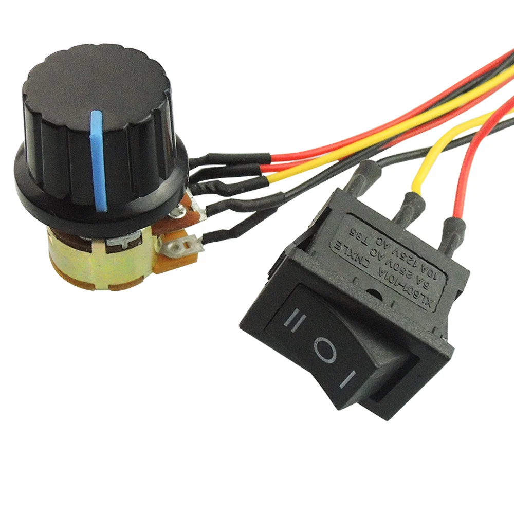 DC 12 V 24 V 36 V 48 V 40A PWM DC контроллер управления скоростью двигателя программируемый HHO RC управление w/Реверсивный переключатель и оболочка