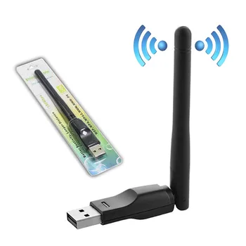 

USB 2.0 WiFi Wireless Network Card 150M 802.11 b/g/n LAN Adapter With Rotatable Antenna For Laptop PC Mini Wi-Fi Dongle