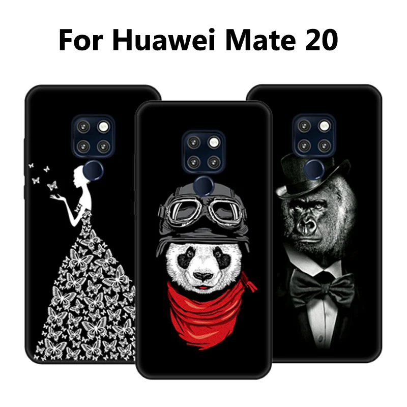 Чехол 6 53 дюйма для Huawei Mate 20 Силиконовые Мягкие ТПУ чехлы с мультяшным рисунком