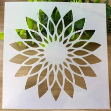 stencils for walls Reusable Openwork Sunflower Flower Stencils Painting Scrapbooking Stamping Album Decorative Template cool spider web stencils template design for scrapbooking background reusable plastic spray paint stencils for diy