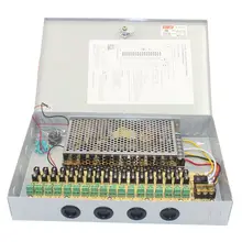 MOOL 12V DC 10A 18 CH Channel BOXED POWER SUPPLY UNIT For CCTV Surveillance Camera