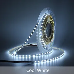 Warm White Slim LED Strip Light - 5M Flexible Indoor Home Decoration Lighting (4mm PCB)