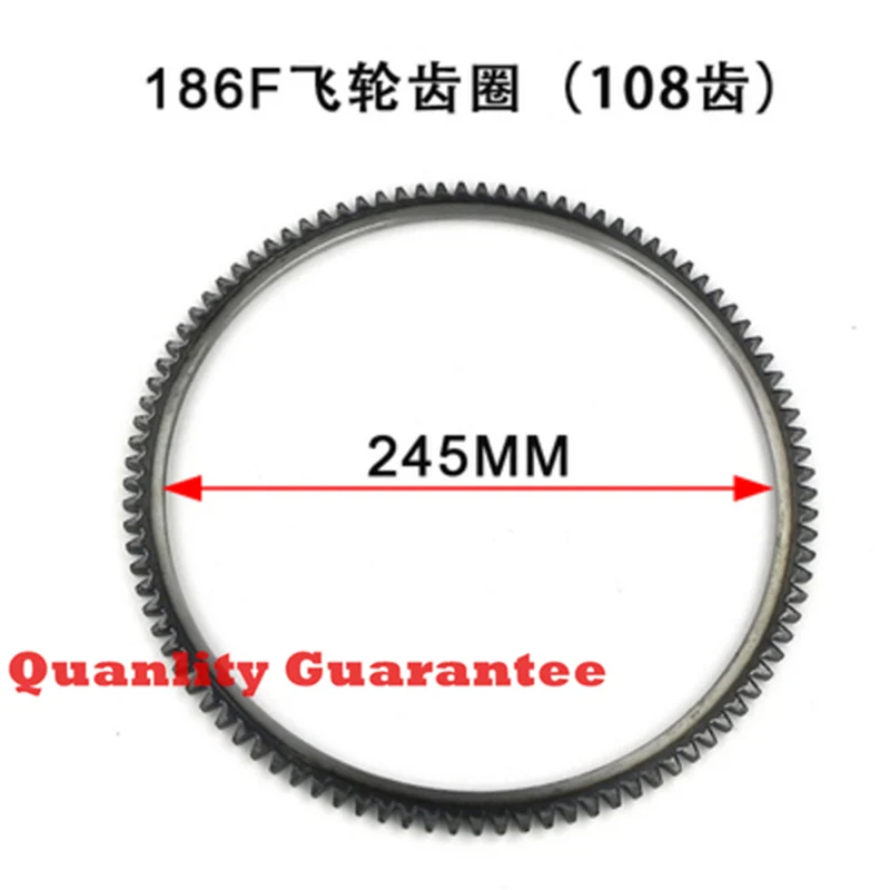 170F 173F 178F 186F 188F 192F Шестерня маховика кольцо для одного цилиндра с воздушным охлаждением дизельный генератор микрокультиватор аксессуары - Цвет: 186F