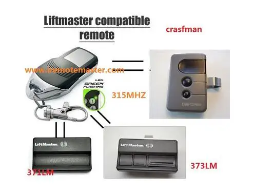 Liftmaster 371lm 372lm 373lm Garage Door Replacement Remote