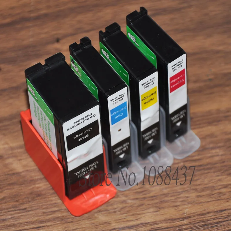 4PK 100XL чернильный картридж для LEXMARK 100 S305 S405 S505 S605 Pro703 Pro705 pro706 принтер E206|ink
