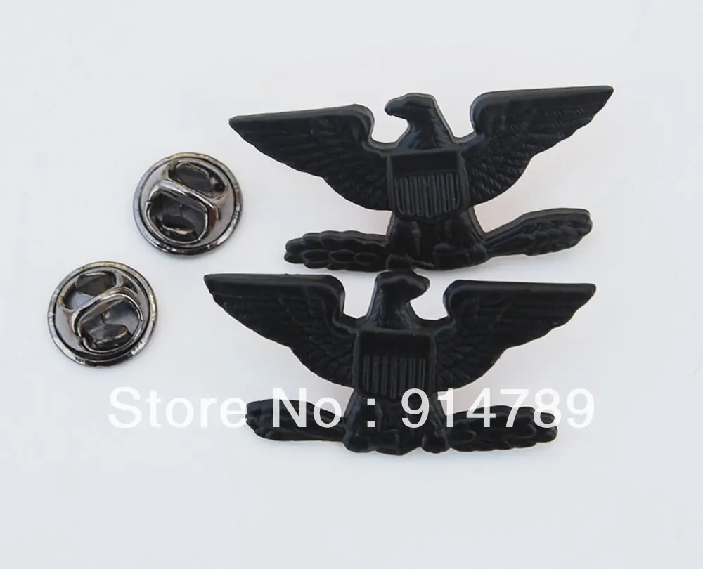 Пара WW2 США Военный полицейский Орел птица устройство штырьковый значок INSIGNIA