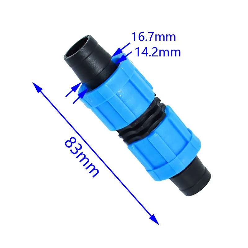 Оросительная капельная лента соединитель 16 мм шланг ремонт 5/8 дюймов 2 способа быстрый соединитель резьбовой фиксатор расширительный шарнир 25 шт