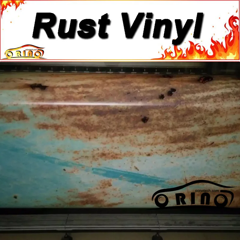 Special Price Auto Styling Wrap Sticker Roestig Vinyl Film Boot Voertuig Auto Sticker Roest Film Wrapping Decal Luchtbel Gratis