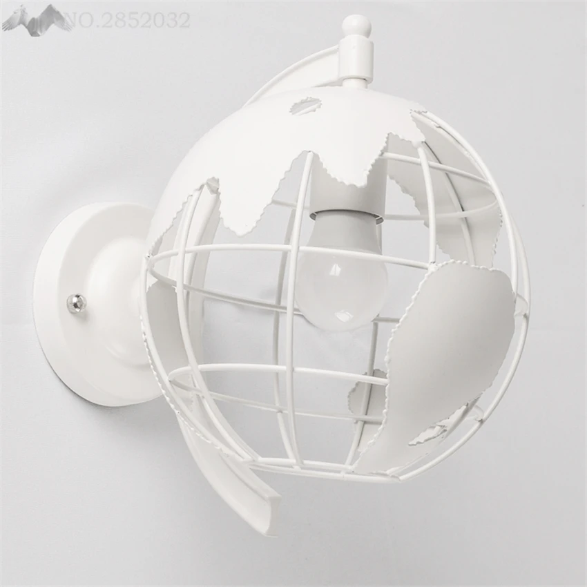 

LFH Loft Style Iron Globe Droplight Industrial Vintage Wall Lamps Fixtures lights for Dining Room Hanging Living Room Indoor