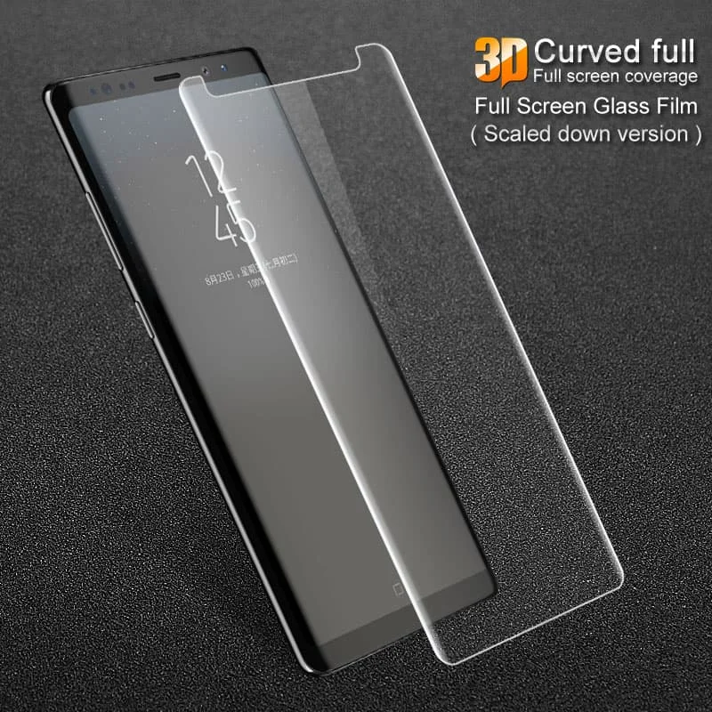 MAK 3D изогнутая полноразмерная защитная пленка из закаленного стекла для samsung Galaxy Note 8 Прозрачная с черным краем