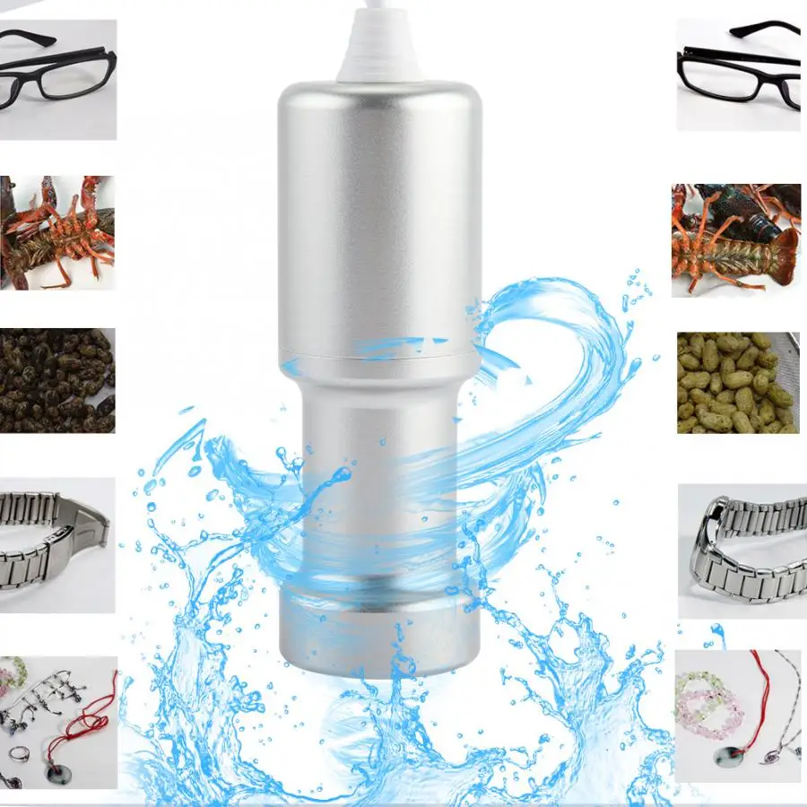 Mini Ultrasonic Cleaning Machine Watch EyeGlasses Dishes Cleaner Sonic