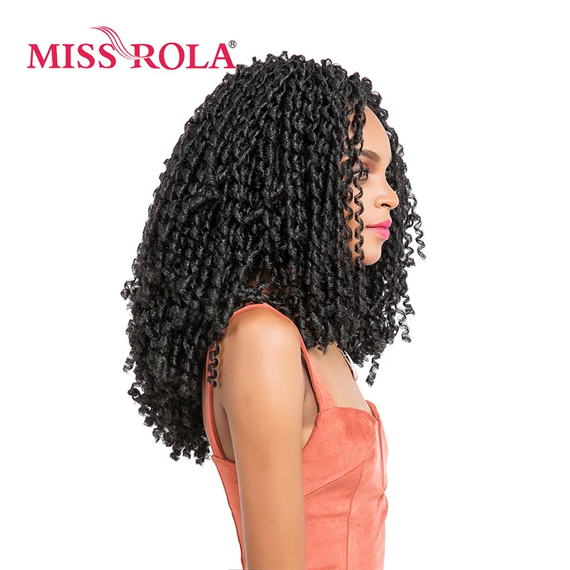 Длинные дреды Miss Rola синтетические плетеные удлинители волос 1B # Kanekalon