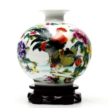 

Creative Small Vase Jingdezhen Ceramic Home Living Room New Chinese Modern Minimalist Decorations, Porcelain Ornaments vase