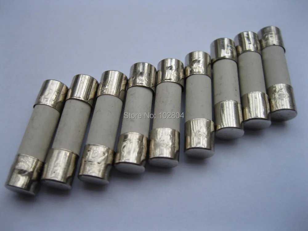 

Ceramic Fuse 250V 5mm x 20mm Slow Blow T10A 600 pcs per Lot