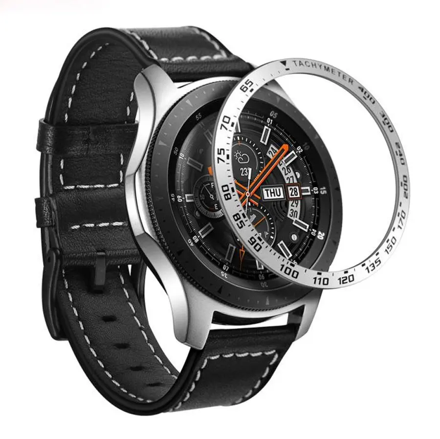 Galaxy Watch 46 мм кольцо для samsung gear S3 Frontier 42 мм металлическая клейкая крышка против царапин Смарт часы крышка аксессуары