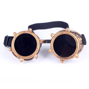 Unisex Gothic Vintage Style Steampunk Goggles Welding Punk Gothic Glasses Cosplay 4