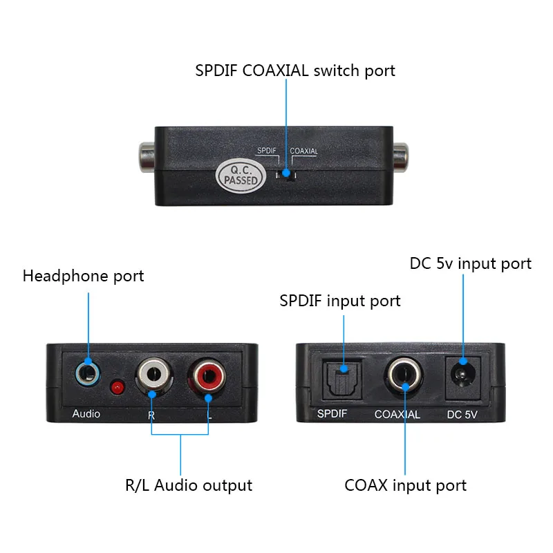 Цифровой аудио декодер Поддержка Dolby Digital AC-3 Dolby Pro Logic L/R аудио 3,5 мм наушники dts аудио декодер