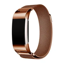 LNOP Milanese Loop strap for Fitbit Charge 2 band Magnetic wristband replacement Link Bracelet Stainless Steel