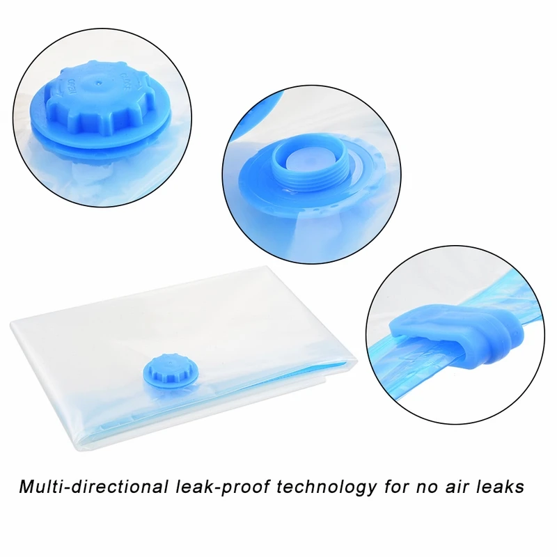 Hoomall 2/10pcs Vacuum Bag For Clothes Package Compressed Organizer For Wardrobe Space Saver Clear Seal Bag Foldable Storage Bag