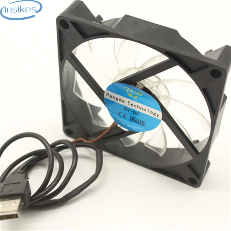 

Size Fan 7015 70x70x15MM 5V Green Light 7CM Silent Cooling Fan with USB Connector CUP Cooler for Multi Usage