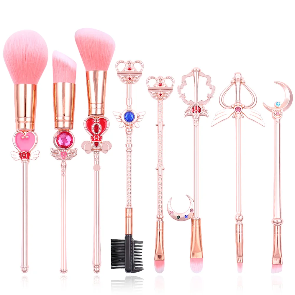 

Drop Ship Sailor Moon Makeup Brushes Set Cosmetic Foundation Powder Blush Eye Shadow Lip Blend Make Up Brush Tool Kit Maquiagem